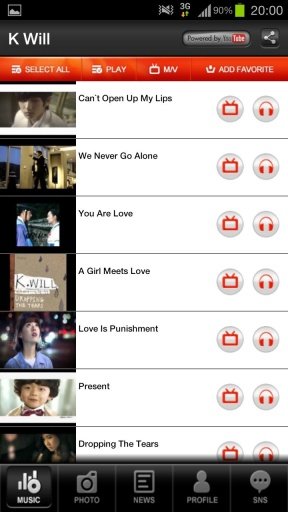 K Will Music Videos Photo截图2