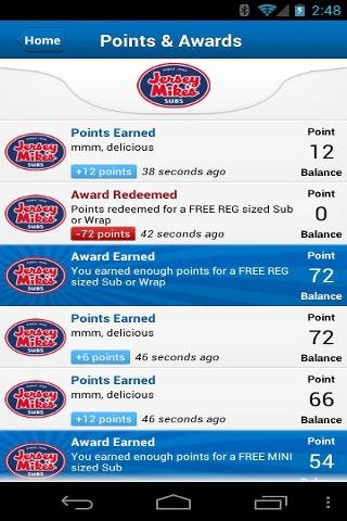 Jersey Mike’s Rewards Program截图2