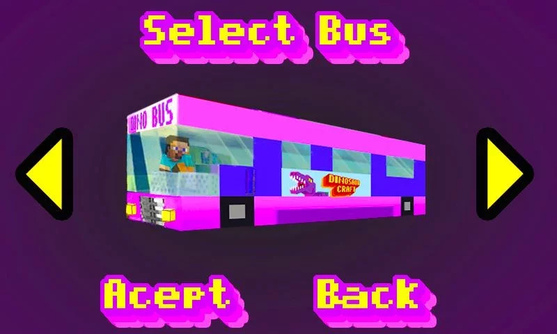 Dino Bus - Minecraft Style截图7