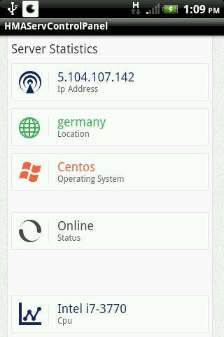 HMAServ Control Panel截图3