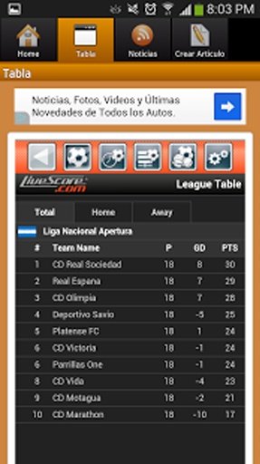 FC Futbol Centroamericano App截图10