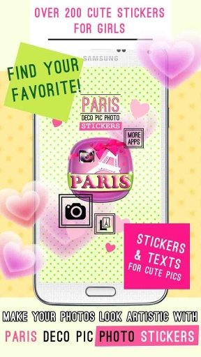 Paris Deco Pic Photo Stickers截图2