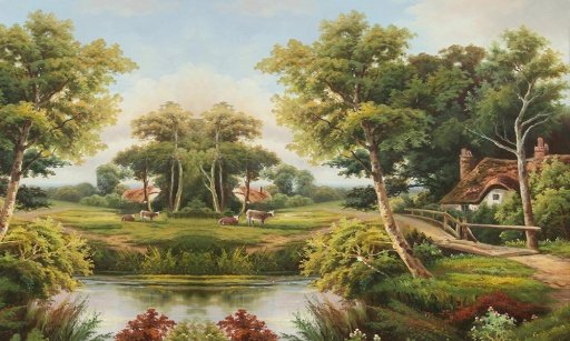 Landscape painting puzzle截图4