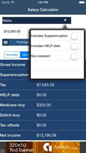 Australian Salary Calculator截图3