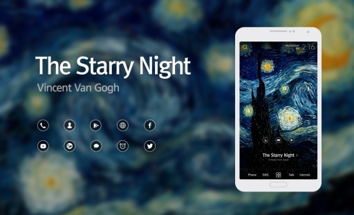 Van Gogh Buzz Launcher Theme截图7