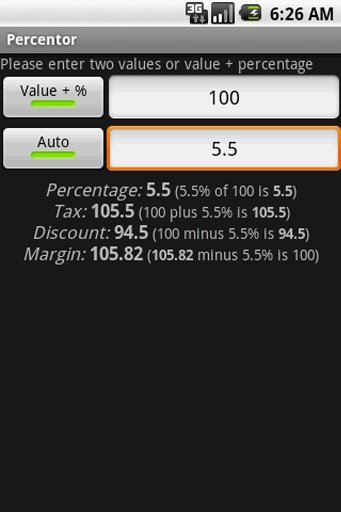 THE Percentage Calculator截图1