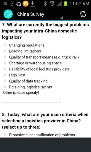 SUPPLY CHAIN SURVEY截图4