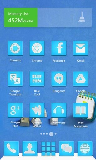 Blue Cool Icons &amp; Theme截图5