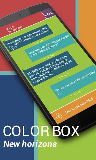 GO SMS PRO COLORBOX THEME EX截图3