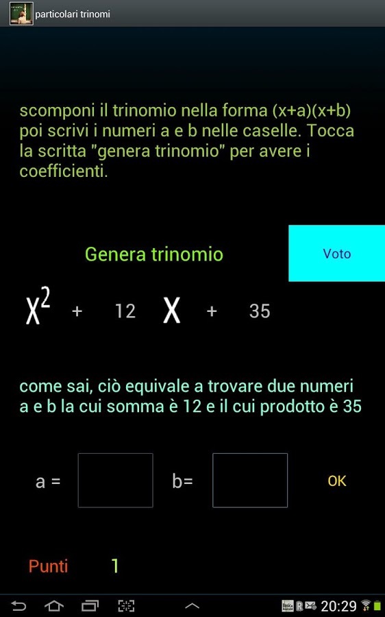 Test Matematica.scomponi截图1