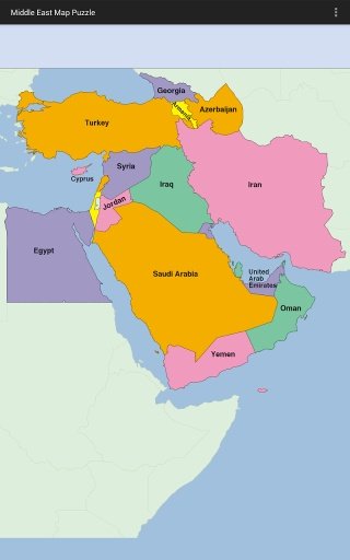 Middle East Map Puzzle截图3