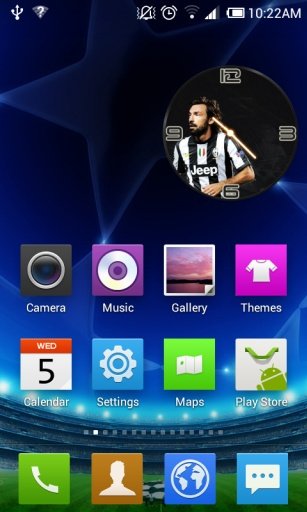 Andrea Pirlo Clock Widget截图2