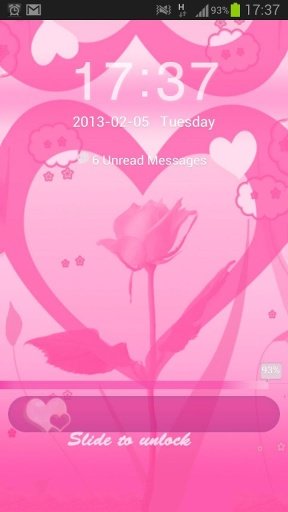 GO Locker Theme Pink Valentine截图4