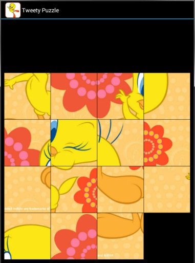 Tweety Bird Slide Puzzle截图2