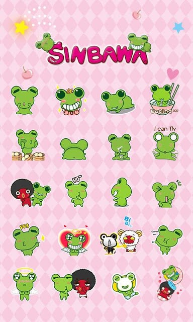 GO SMS PRO SINBAWA STICKER截图2