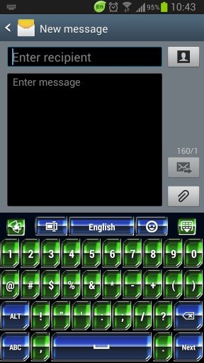 GO Keyboard Alien theme截图4