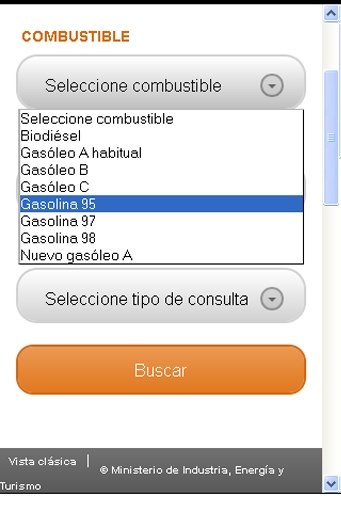 Spanish official fuel prices截图2