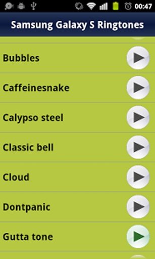 Samsung Galaxy S Ringtones截图4