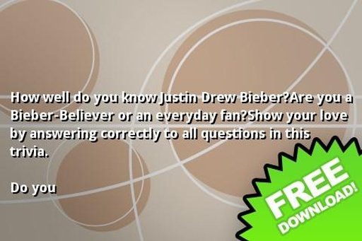 Justin Bieber Trivia Game截图1