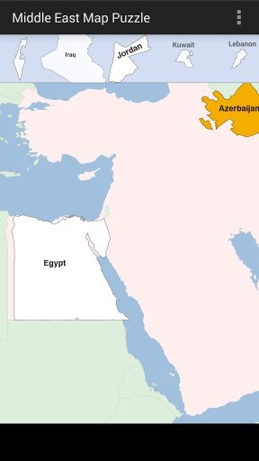 Middle East Map Puzzle截图2