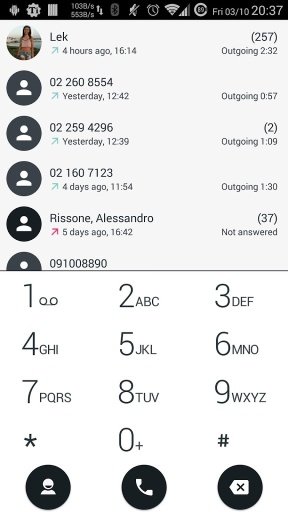 ExDialer AndroidL BWhite theme截图3