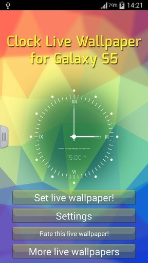 Clock Live Wallpaper for S5截图4