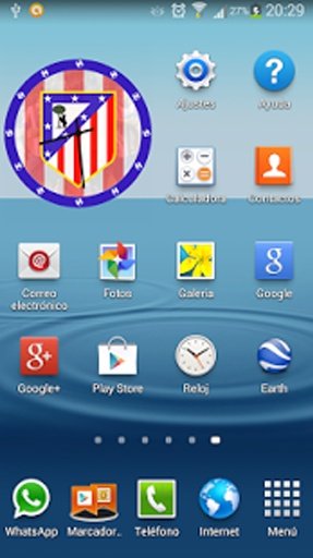 Atl&eacute;tico Madrid Clock Widget截图3