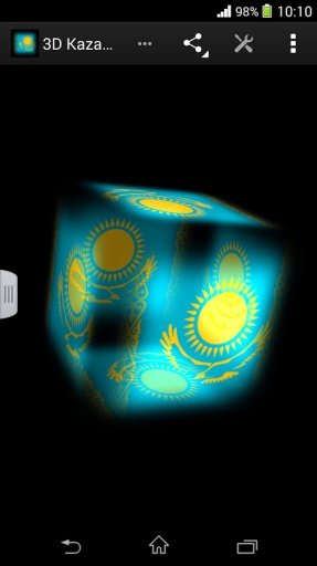 3D Kazakhstan Cube Flag LWP截图4