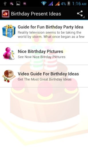 Birthday Present Ideas截图5