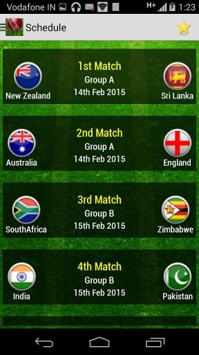 Cricket Fixtures 2015截图5