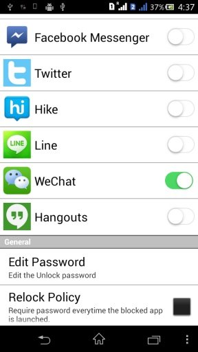 Chat Lock Lite截图2