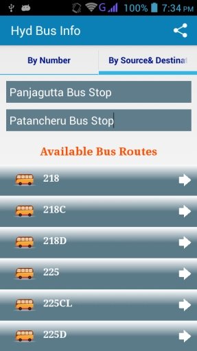 Hyd Bus Info截图5