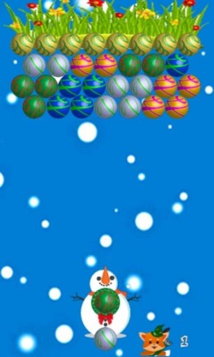 Snowman Bubble Shooter截图2