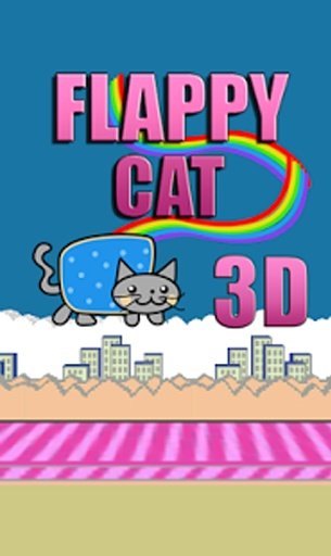 Flappy Rainbow Cat 3D截图5