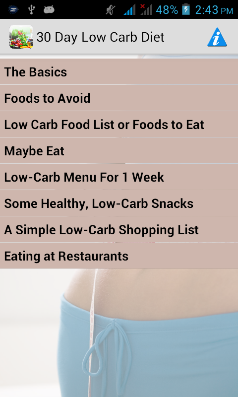 30 Day Low Carb Diet截图1