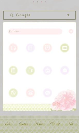 Floral dodol launcher theme截图1