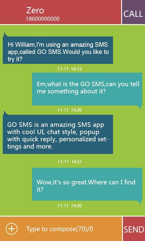 GO SMS PRO COLORBOX THEME EX截图2