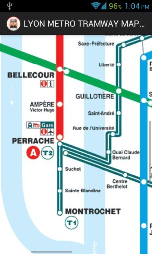 LYON METRO TRAMWAY MAP HD截图2