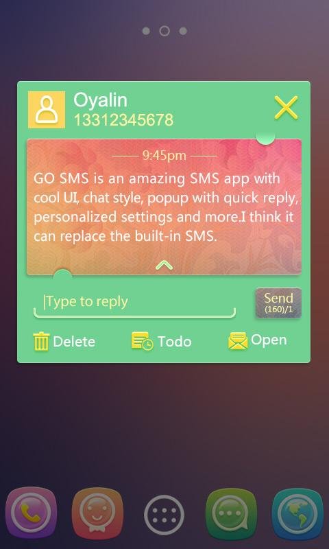 GO SMS PRO CARDS THEME EX截图7