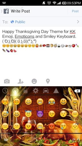 Happy Thanksgiving Keyboard截图7