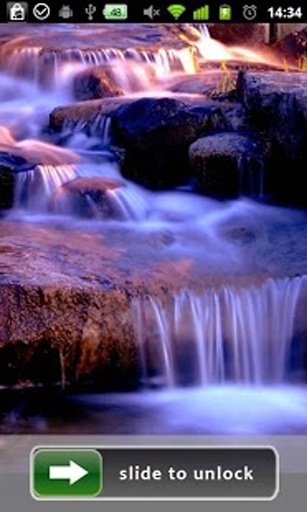 Beautiful Waterfall LockScreen截图5