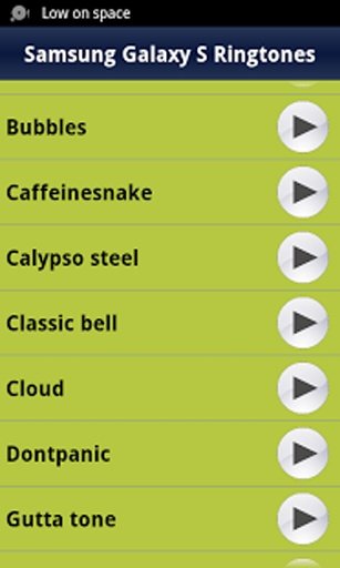 Samsung Galaxy S Ringtones截图6