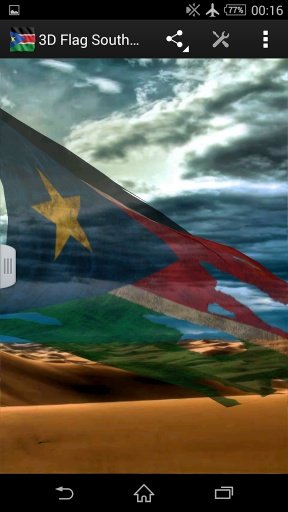 3D Flag South Sudan LWP截图3