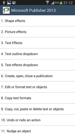 Project and Publisher Shortcuts截图1