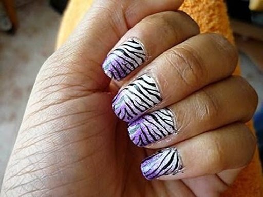 Zebra Print Nail Design截图4