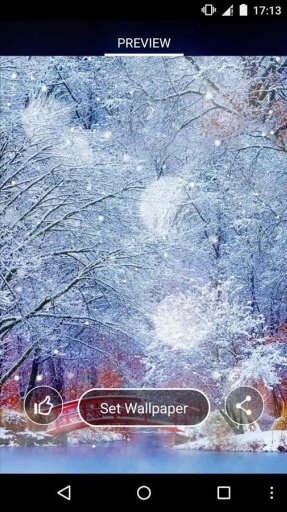 Dream Snow Live Wallpaper截图2