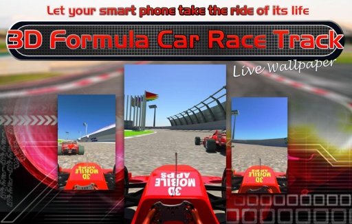 3D Formula Car Race Track LWP截图9