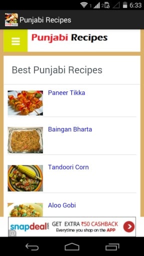 Punjabi Recipes截图1