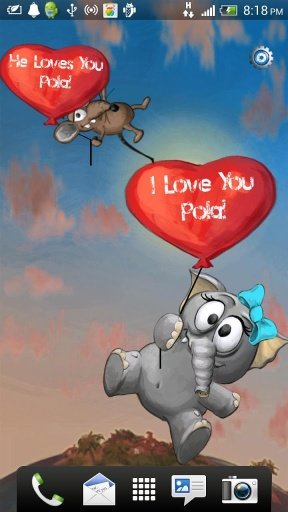 Valentines Elephant Wallpaper截图1