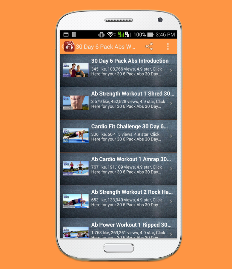 30 Day Six Pack Abs Workouts截图2